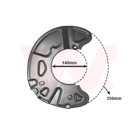 Osłona tarczy hamulcowej VAN WEZEL 3097372