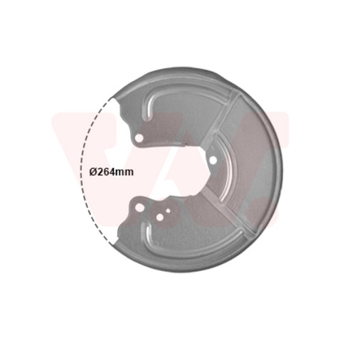 Osłona tarczy hamulcowej VAN WEZEL 1754373