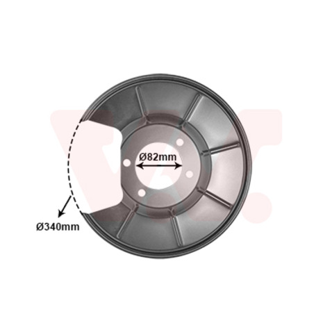 Osłona tarczy hamulcowej VAN WEZEL 1881373