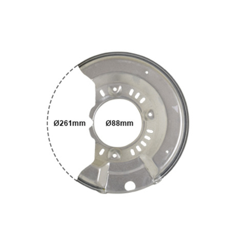 Osłona tarczy hamulcowej VAN WEZEL 5430372