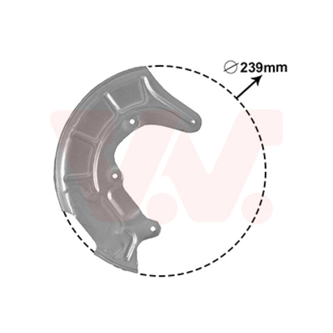 Osłona tarczy hamulcowej VAN WEZEL 5817372
