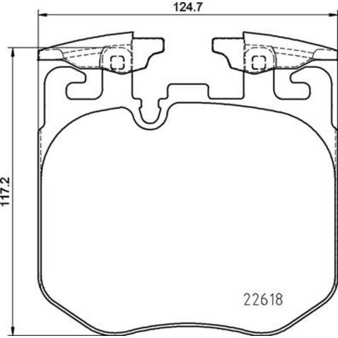 Klocki hamulcowe - komplet BREMBO P 06 106