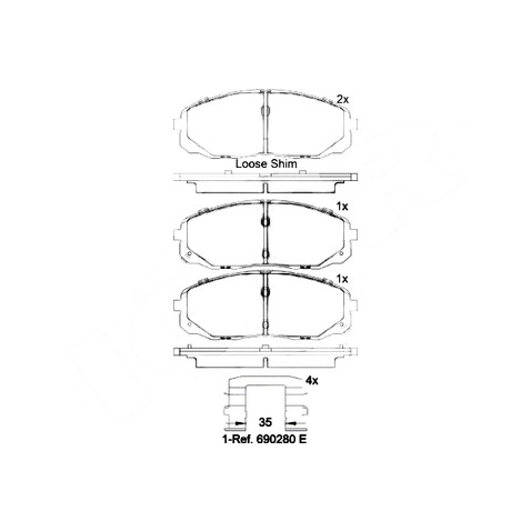 BREMBO P 30 095 P 30 095