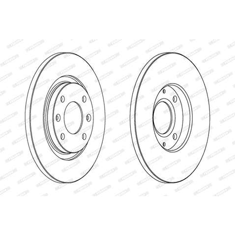 Tarcza hamulcowa FERODO DDF1000C