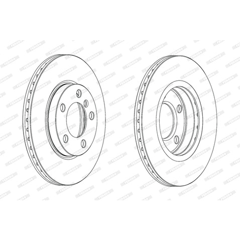 Tarcza hamulcowa FERODO DDF2122C
