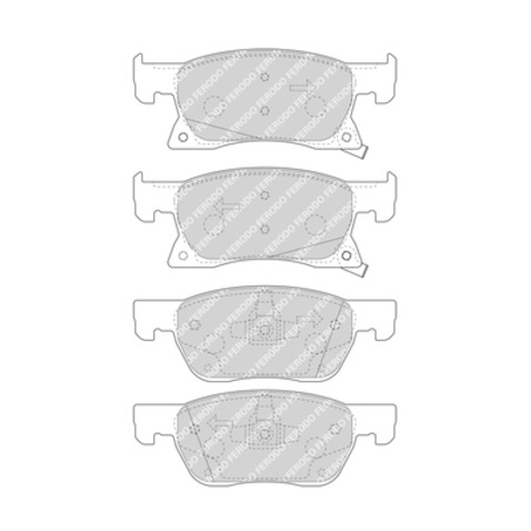 Klocki hamulcowe - komplet FERODO FDB4933
