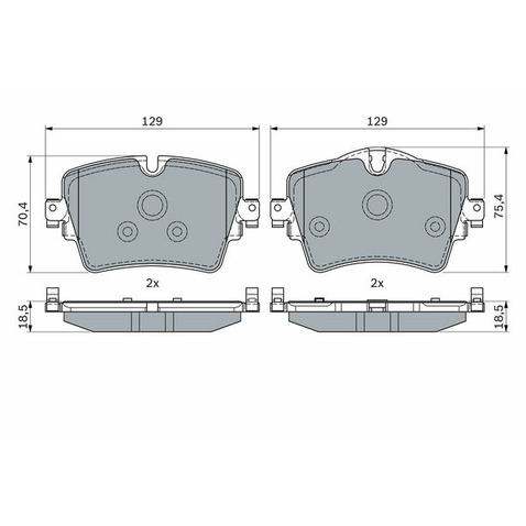 Klocki hamulcowe - komplet BOSCH 0 986 494 940