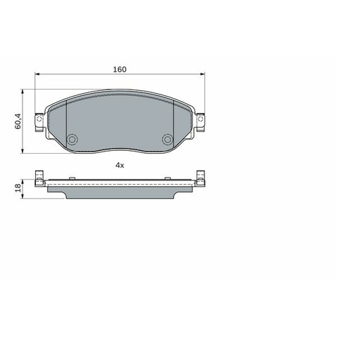 Klocki hamulcowe - komplet BOSCH 0 986 494 741