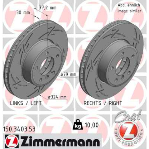 Tarcza hamulcowa ZIMMERMANN 150.3403.53