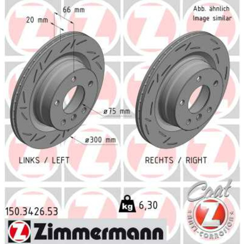 Tarcza hamulcowa ZIMMERMANN 150.3426.53