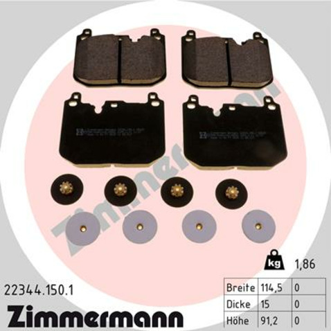 Klocki hamulcowe - komplet ZIMMERMANN 22344.150.1