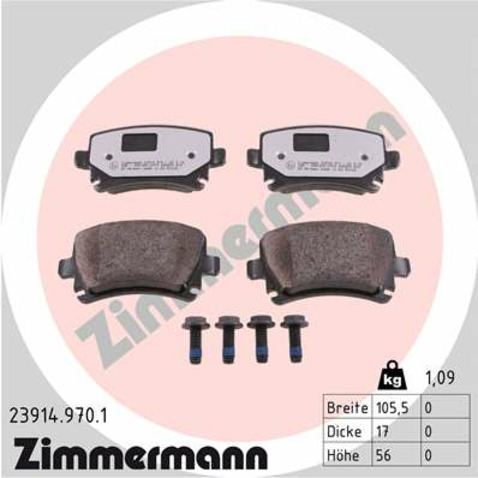Klocki hamulcowe - komplet ZIMMERMANN 23914.970.1