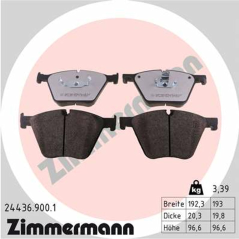 Klocki hamulcowe - komplet ZIMMERMANN 24436.900.1