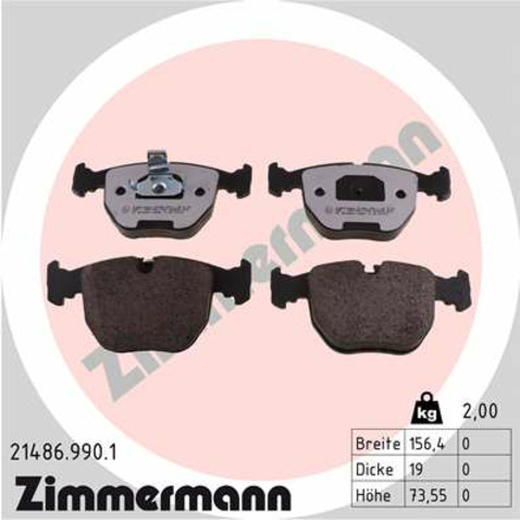 Klocki hamulcowe - komplet ZIMMERMANN 21486.990.1