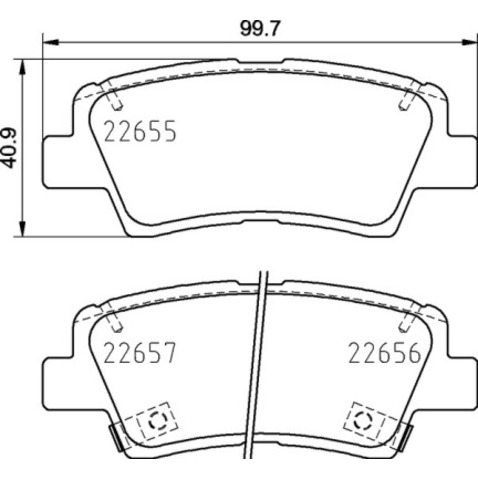 Klocki hamulcowe - komplet BREMBO P 30 103