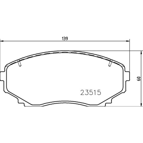 Klocki hamulcowe - komplet BREMBO P 54 059