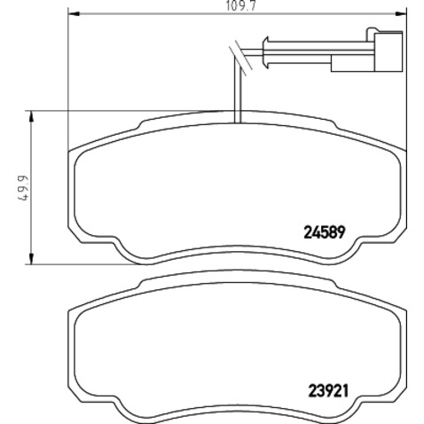 Klocki hamulcowe - komplet BREMBO P 56 122