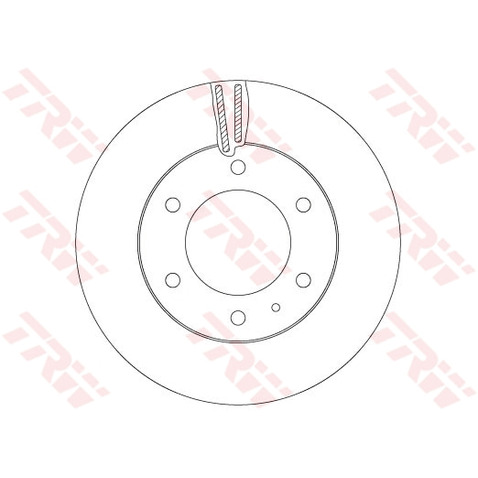 Tarcza hamulcowa TRW DF6812S
