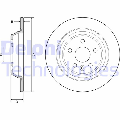 Tarcza hamulcowa DELPHI BG4804C