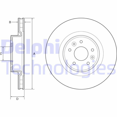 Tarcza hamulcowa DELPHI BG9232C