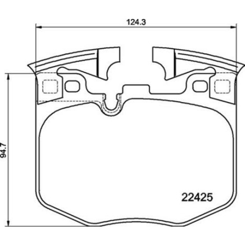 Klocki hamulcowe - komplet BREMBO P 06 099