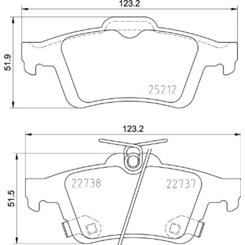Klocki hamulcowe - komplet BREMBO P 24 216
