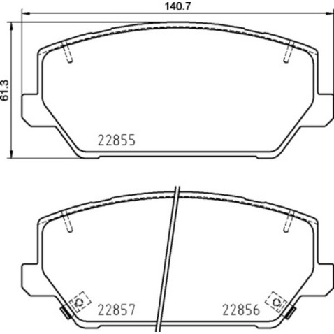 Klocki hamulcowe - komplet BREMBO P 30 102