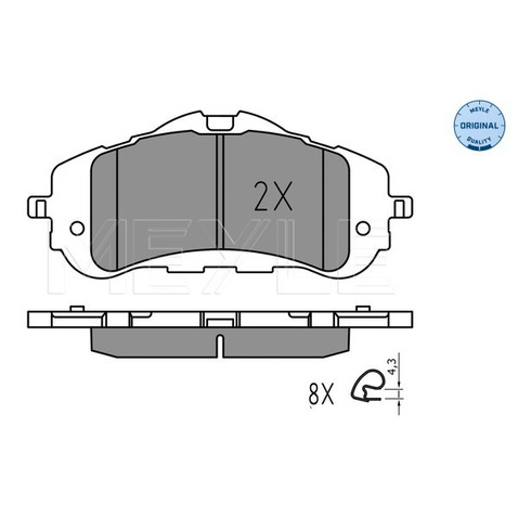 Klocki hamulcowe - komplet MEYLE 025 258 9518