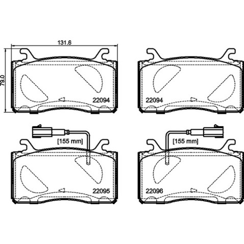 Klocki hamulcowe - komplet BREMBO P 23 187