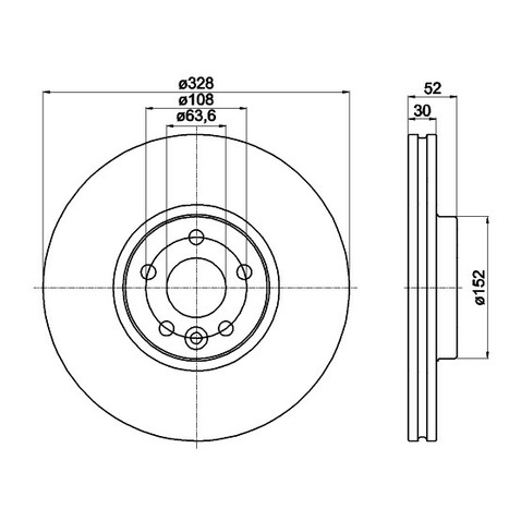 Tarcza hamulcowa HELLA PAGID 8DD 355 129-141