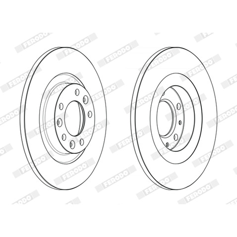 Tarcza hamulcowa FERODO DDF2654C