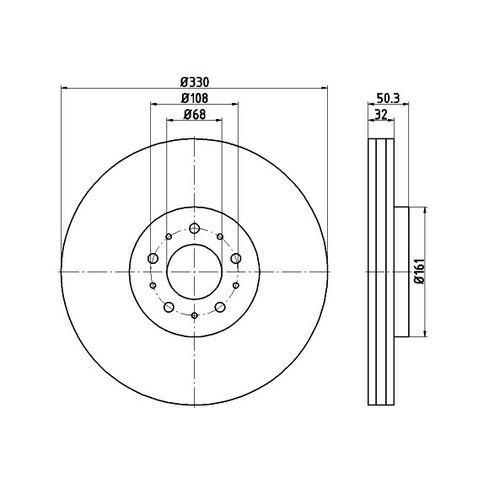 Tarcza hamulcowa HELLA PAGID 8DD 355 115-591