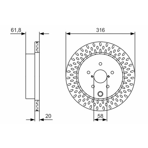 Tarcza hamulcowa BOSCH 0 986 479 V05