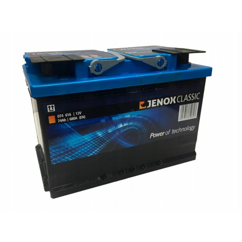 Akumulator JENOX 12V 74Ah 680A 074616  w 24 h. Do 100 dni na zwrot. 100 tys. Klientów.