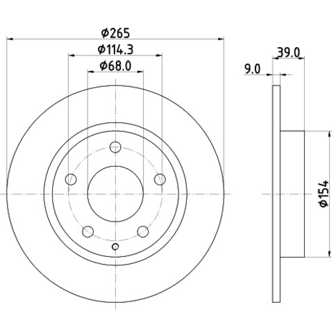 Tarcza hamulcowa HELLA PAGID 8DD 355 120-461