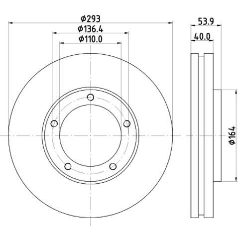 Tarcza hamulcowa HELLA PAGID 8DD 355 125-111