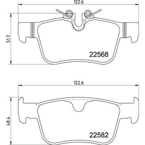 Klocki hamulcowe - komplet BREMBO P 86 030