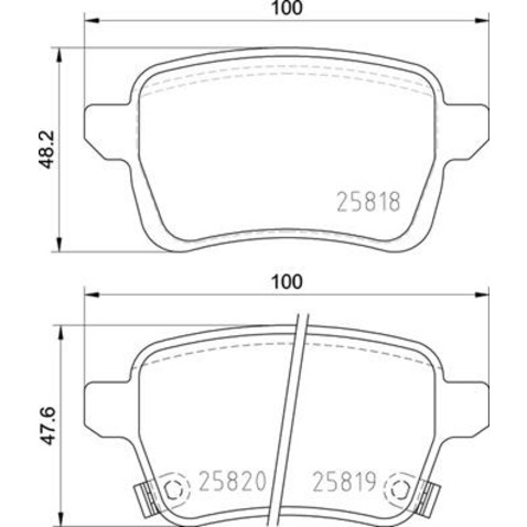 Klocki hamulcowe - komplet BREMBO P 23 190