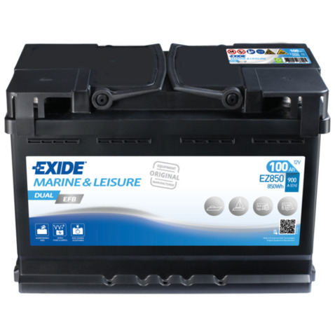 Akumulator EXIDE 12V 100Ah/900A DUAL EFB (P+) 353x175x190 12V 100Ah 900A EZ850  w 24 h. Do 100 dni na zwrot. 100 tys. Klientów.