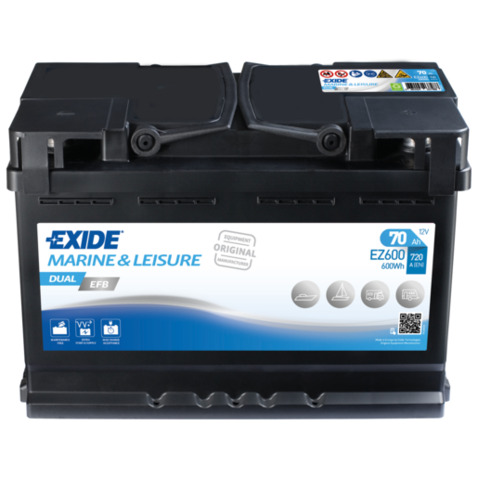 Akumulator EXIDE 12V 70Ah/720A DUAL EFB (P+) 278x175x190 12V 70Ah 720A EZ600 Darmowa dostawa w 24 h. Do 100 dni na zwrot. 100 tys. Klientów.