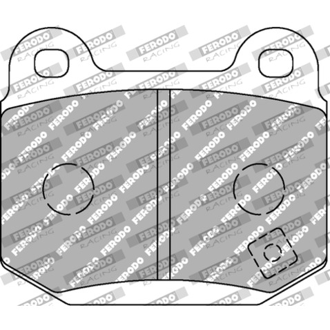 Klocki hamulcowe - komplet FERODO RACING FCP1562W