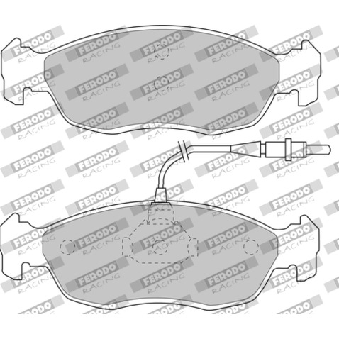 Klocki hamulcowe - komplet FERODO RACING FDS876