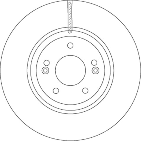 Tarcza hamulcowa TRW DF6545S