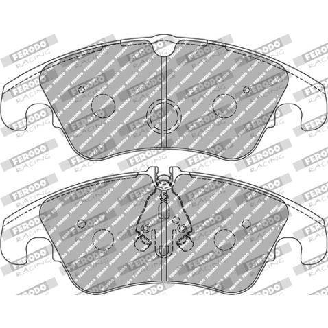 Klocki hamulcowe - komplet FERODO RACING FDS4044