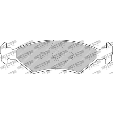 Klocki hamulcowe - komplet FERODO RACING FCP206R