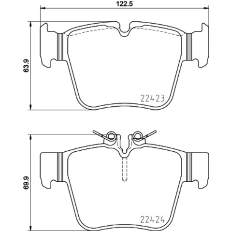 Klocki hamulcowe - komplet HELLA 8DB 355 024-991