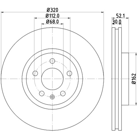 Tarcza hamulcowa HELLA 8DD 355 129-231