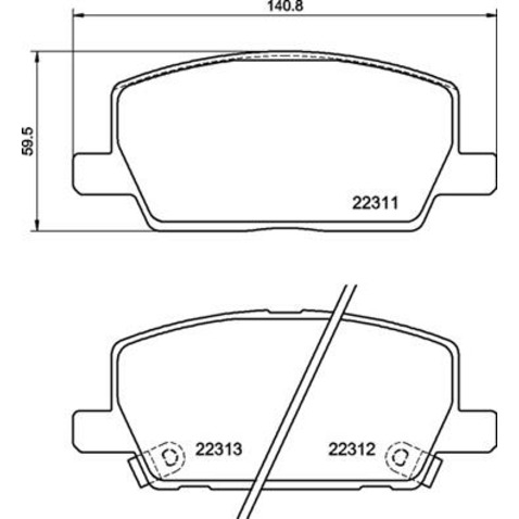 Klocki hamulcowe - komplet BREMBO P 07 012