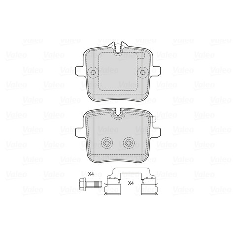 Klocki hamulcowe - komplet VALEO 601770