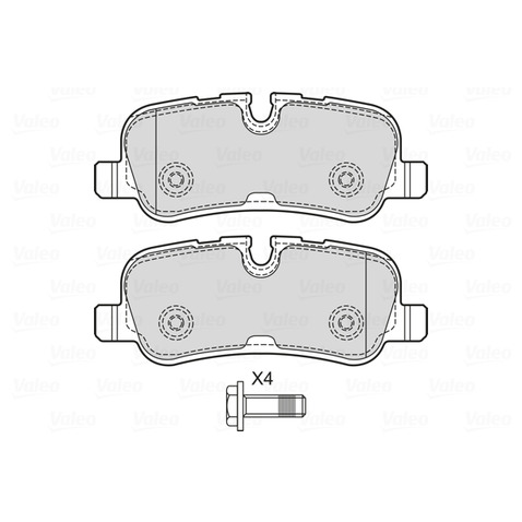 Klocki hamulcowe - komplet VALEO 601726